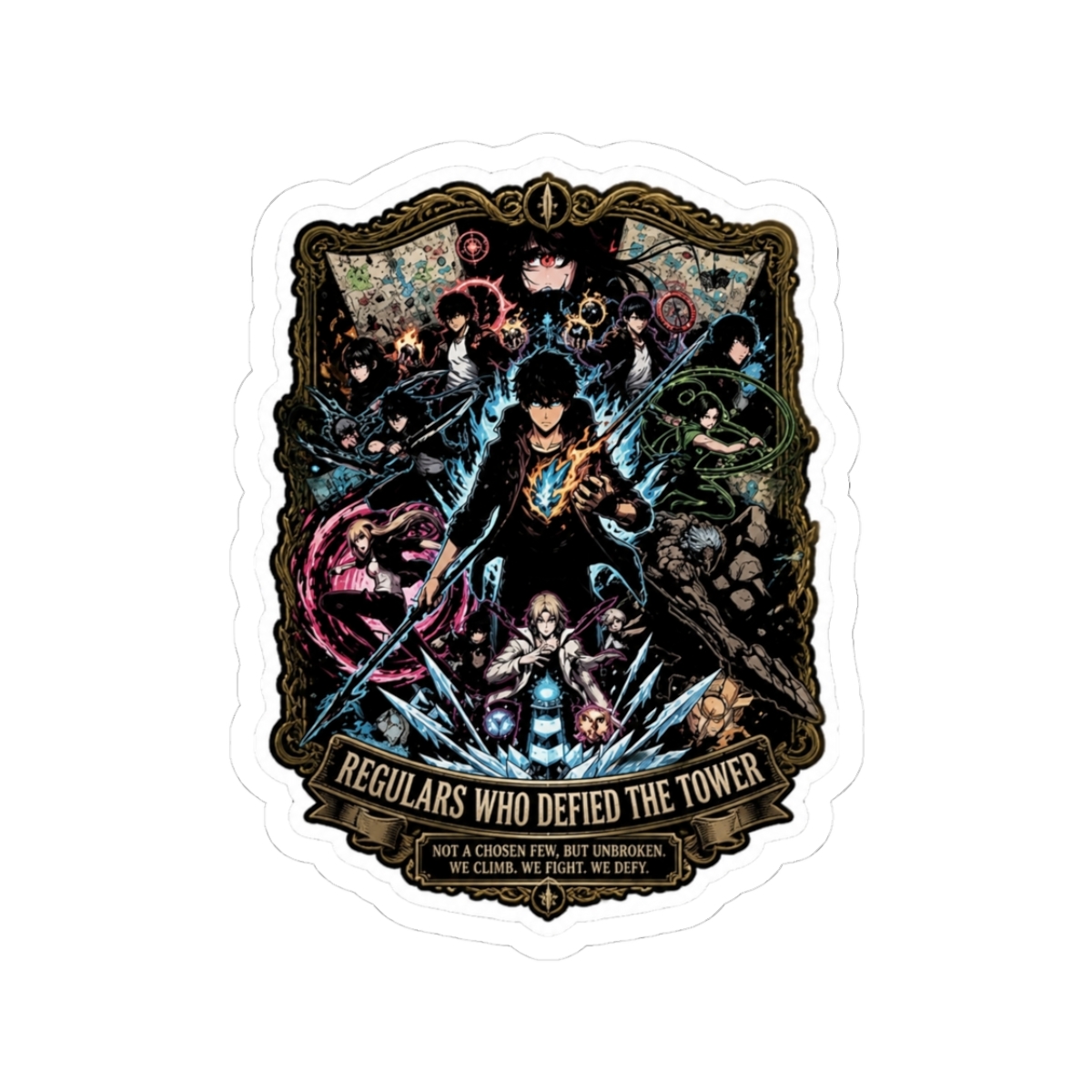Tower Of God Character Collage Art Sticker