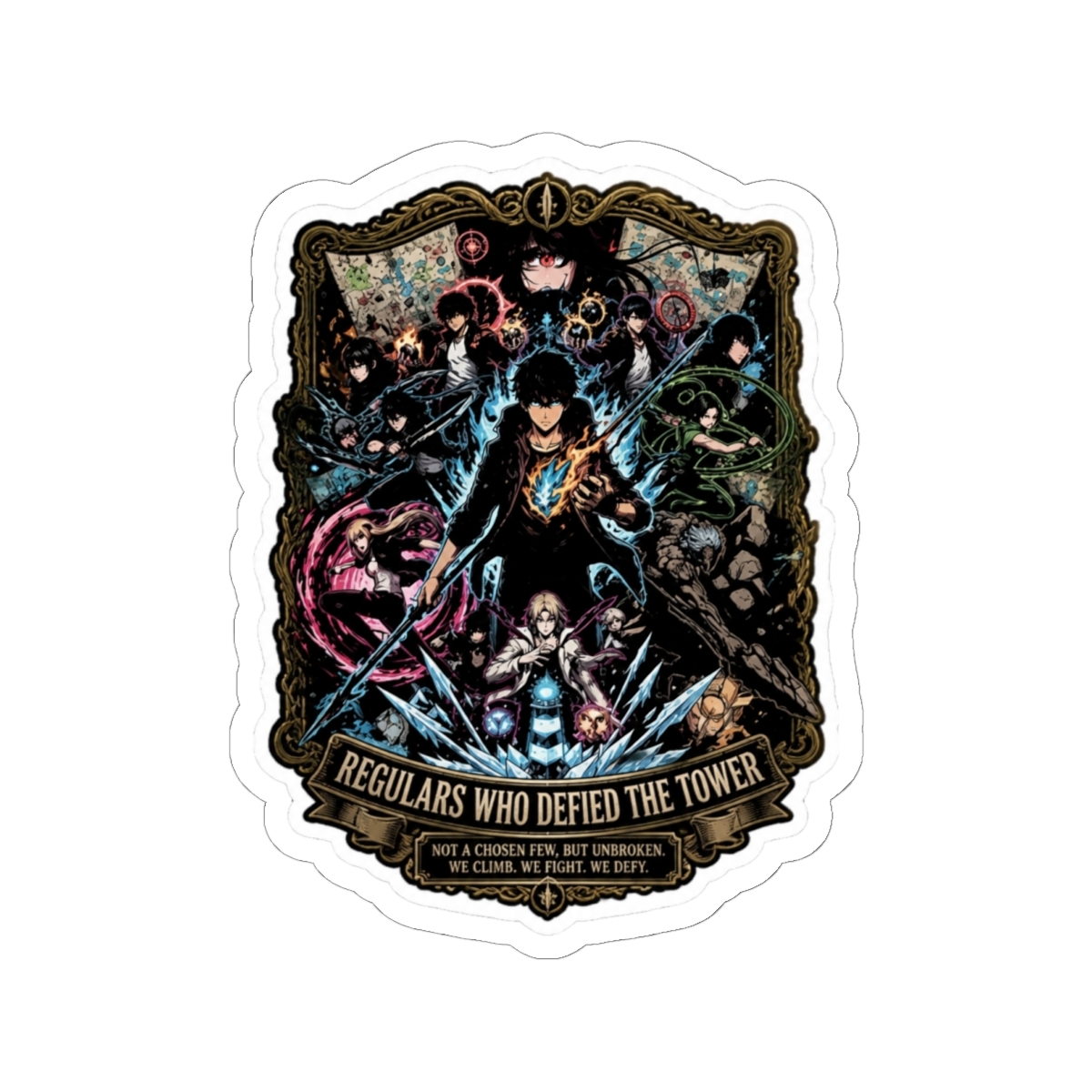 Tower Of God Character Collage Art Sticker